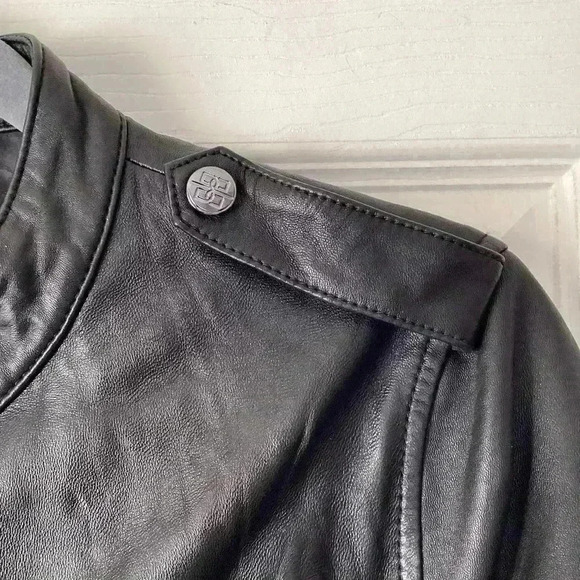 Bolvaint PARIS Adelais Black Lambskin Women's Moto Jacket size 2XL - Picture 5 of 9